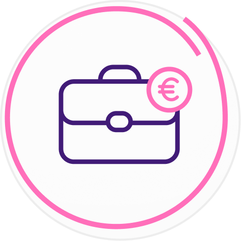 Portfelis ar eiro zīmi